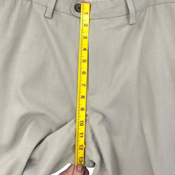 Tommy Bahama Silk Beige Flat‎ Front Belt Loops Formal Trousers Mens Size 35x32 - Picture 6 of 7